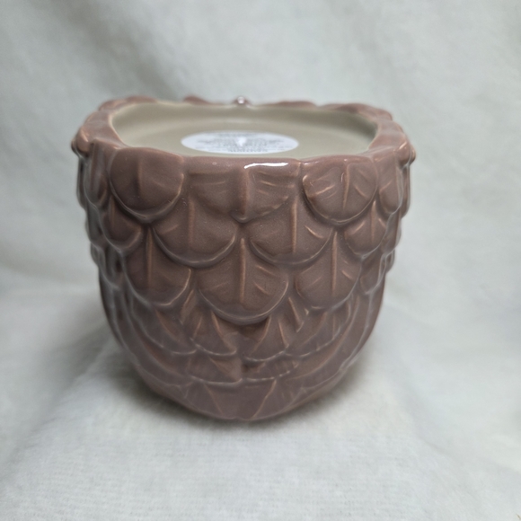 Bath & Body Works Pink and Gold Owl Candle Holder - Picture 2 of 4